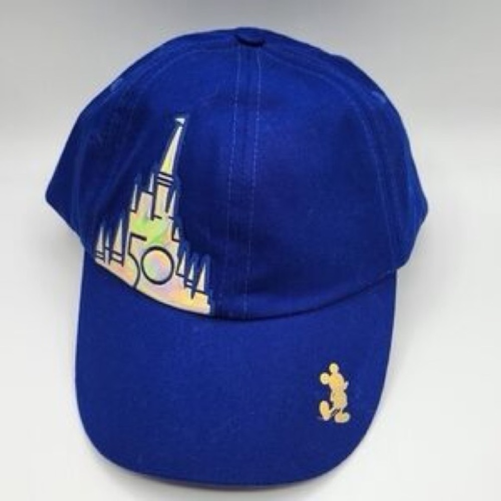 Walt Disney World 50th Anniversary Adjustable Cap  BLUE